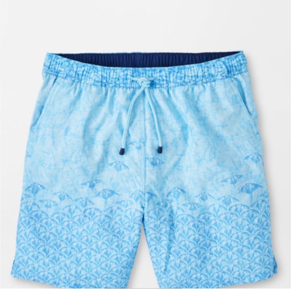 Peter Millar Stingray Swim Trunk Beta Blue Size XL